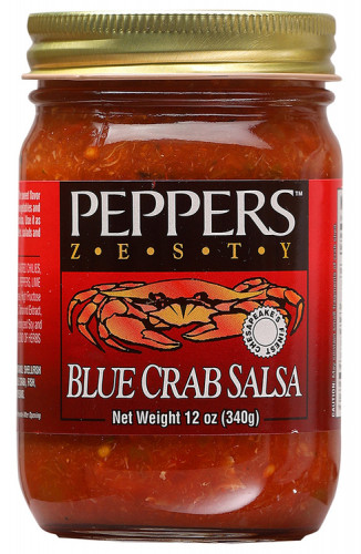 Peppers Blue Crab Zesty Salsa - 12 Ounce Jar