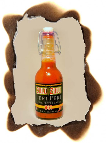 Zulu Zulu Hot Peri Peri Chili Pepper Sauce - 8.4 ounce bottle